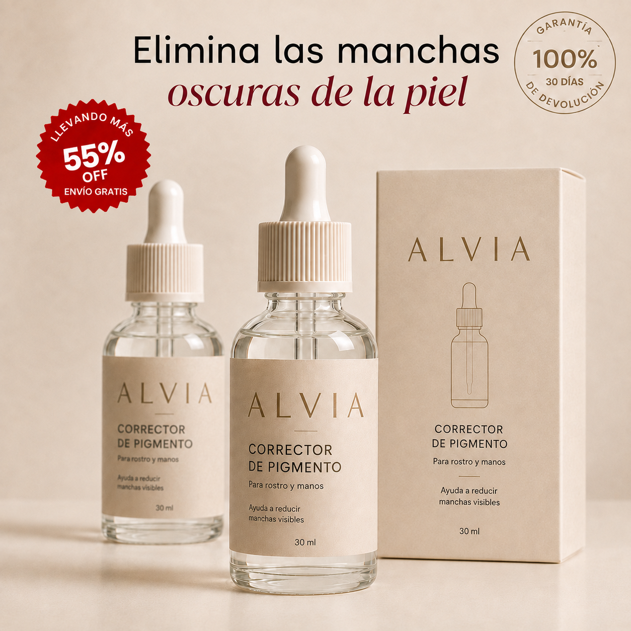 Eliminá las manchas oscuras  Desde tu casa en pocos minutos al día